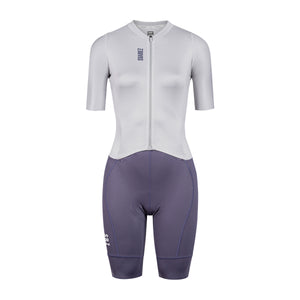 HardLite 2.3 Womens Pro Cycling Road Skinsuit Lilac by Suarez