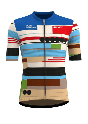 Official ASO Paris Roubaix 2024 Paris Roubaix Mens Jersey by Santini