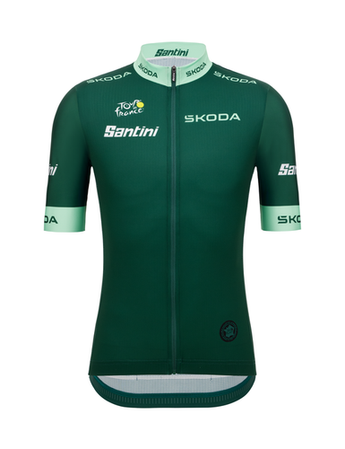 Official Tour de France Fan Line Sprint Points Leader Mens Green Jersey by Santini