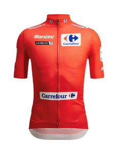 Official 2023 La Vuelta General Classification Leader Mens Red Jersey by Santini