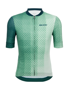 2024 Paws Short Sleeve Mens Cycling Jersey Green by Santini