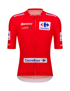 Official 2024 La Vuelta General Classification Leader Mens Jersey by Santini