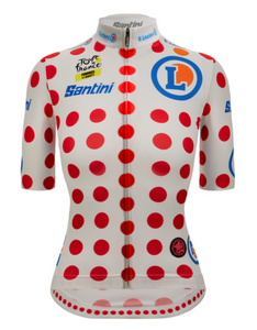 Official Tour de France Fan Line Womens Polka Dot QOM Leaders Jersey