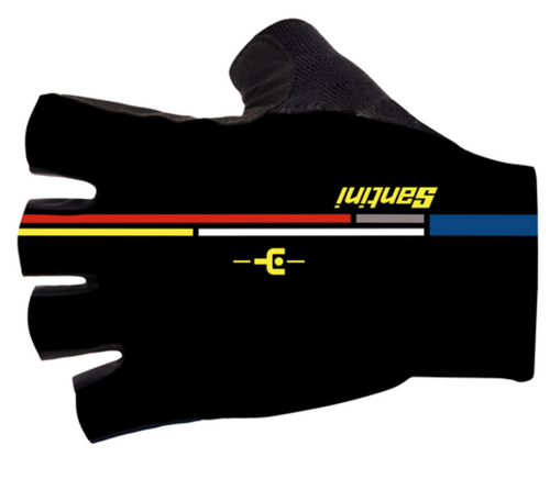 Maillot Jaune 1986 Alpe d'Huez Cycling Gloves by Santini