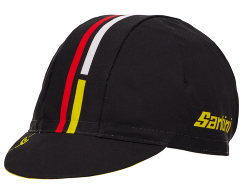 Maillot Jaune 1986 Alpe d'Huez Cycling Cap by Santini